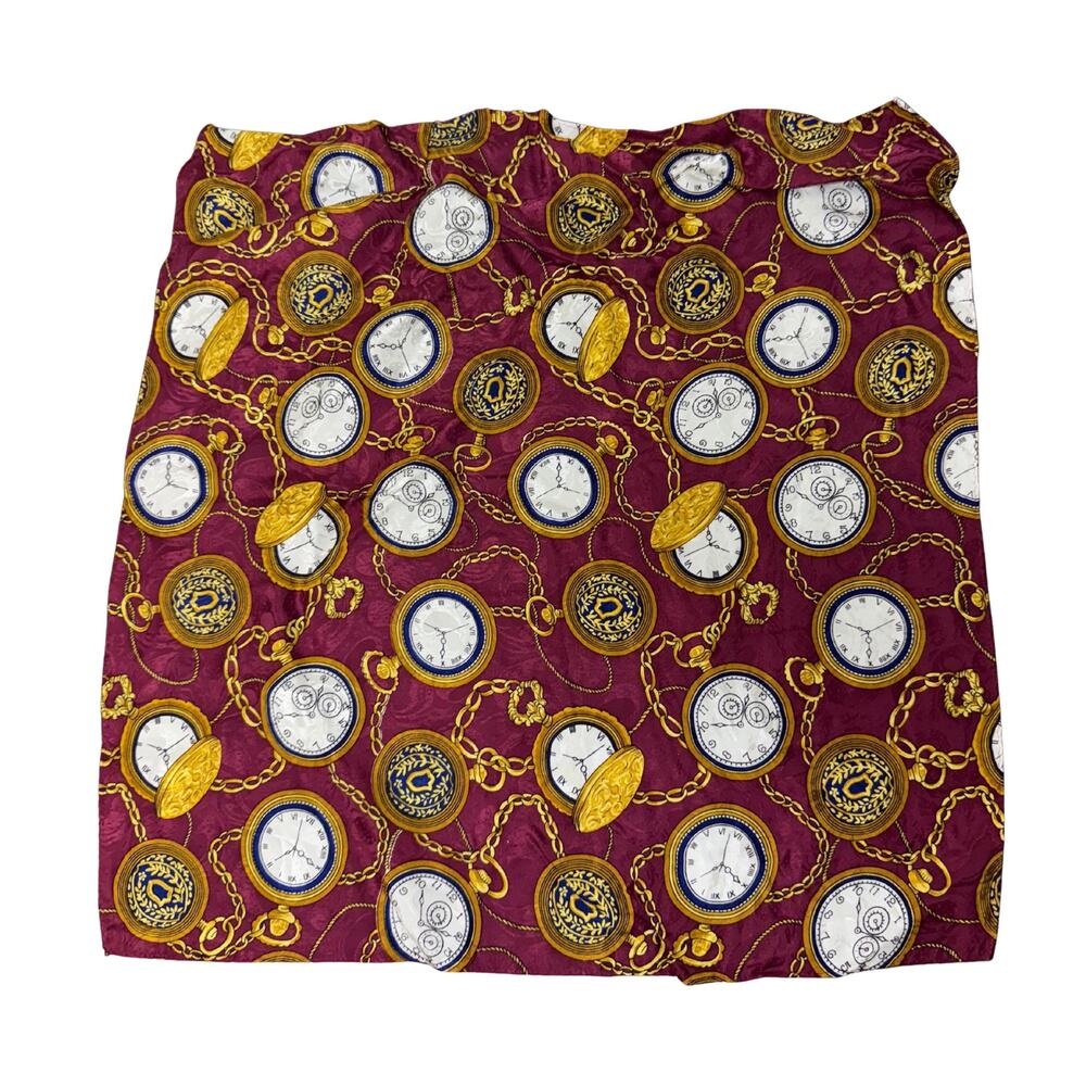 Vintage Silk Handkerchief Bandana Pocket Square Scarf 17”